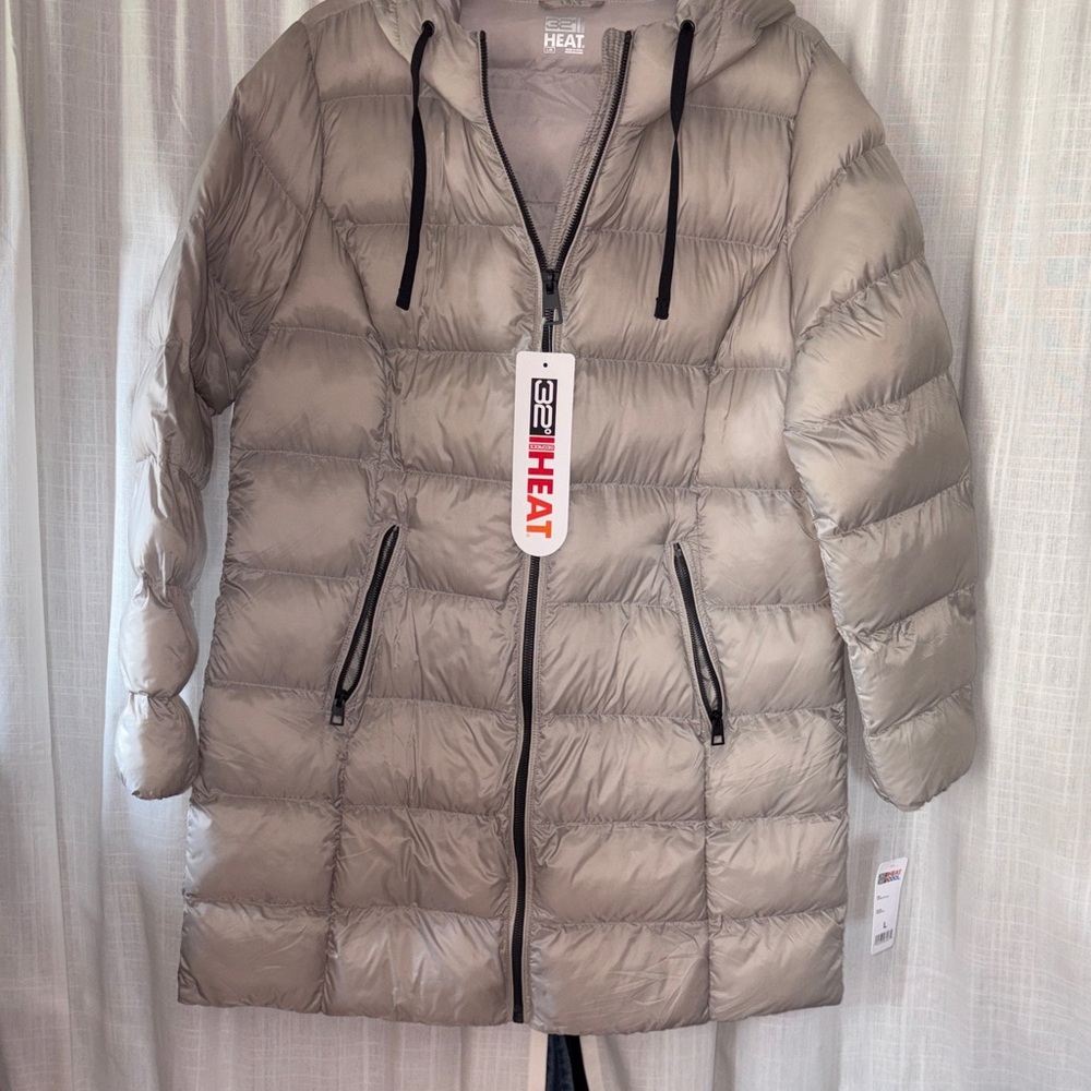 32 Degrees Taupe Puffer Jacket
